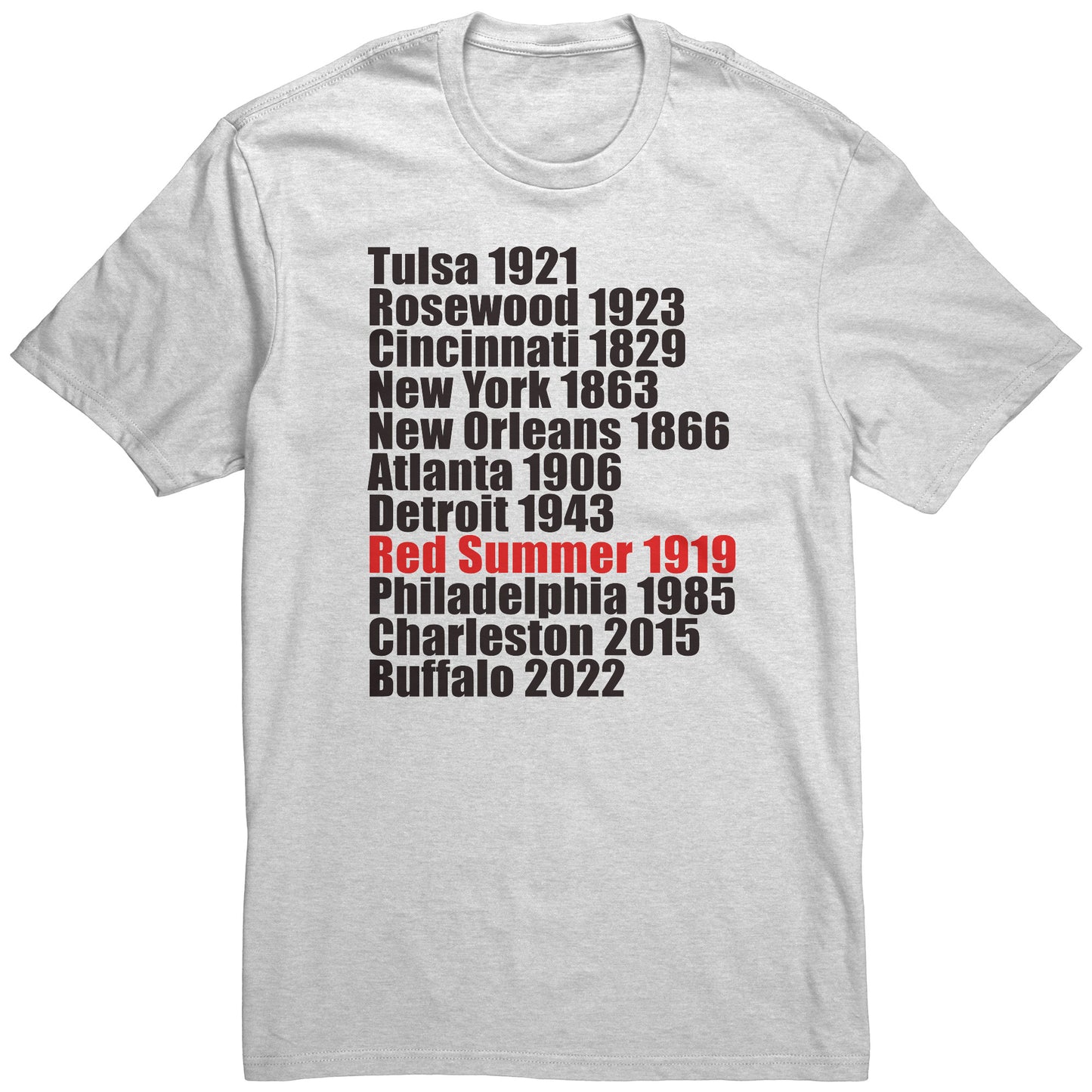 Adult Tee "Black Progress" (black print)