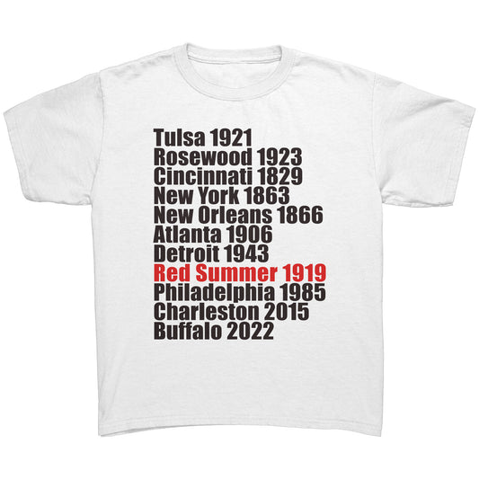 Youth Tee "Black Progress" (black print)