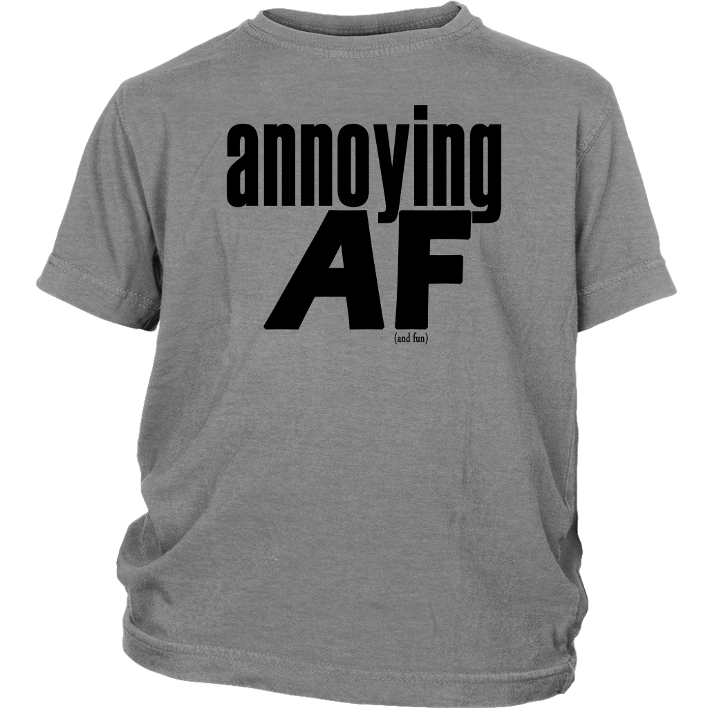 Youth & Adult Tee "Annoying" (black print)