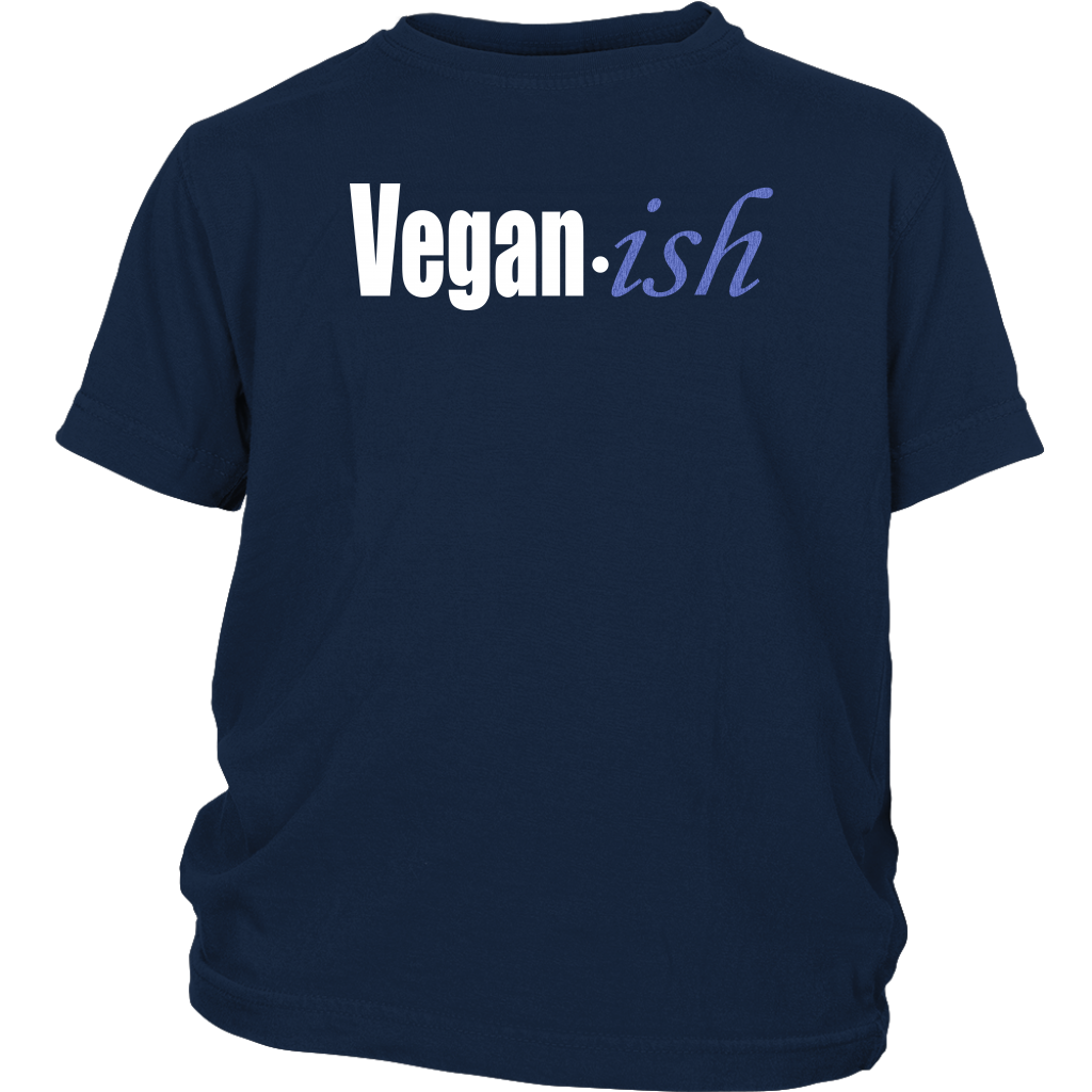 Youth & Adult Tee "Vegan-ish" (white ink)