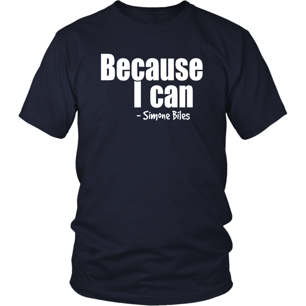 Youth & Adult Tee "Because I can" (white print)