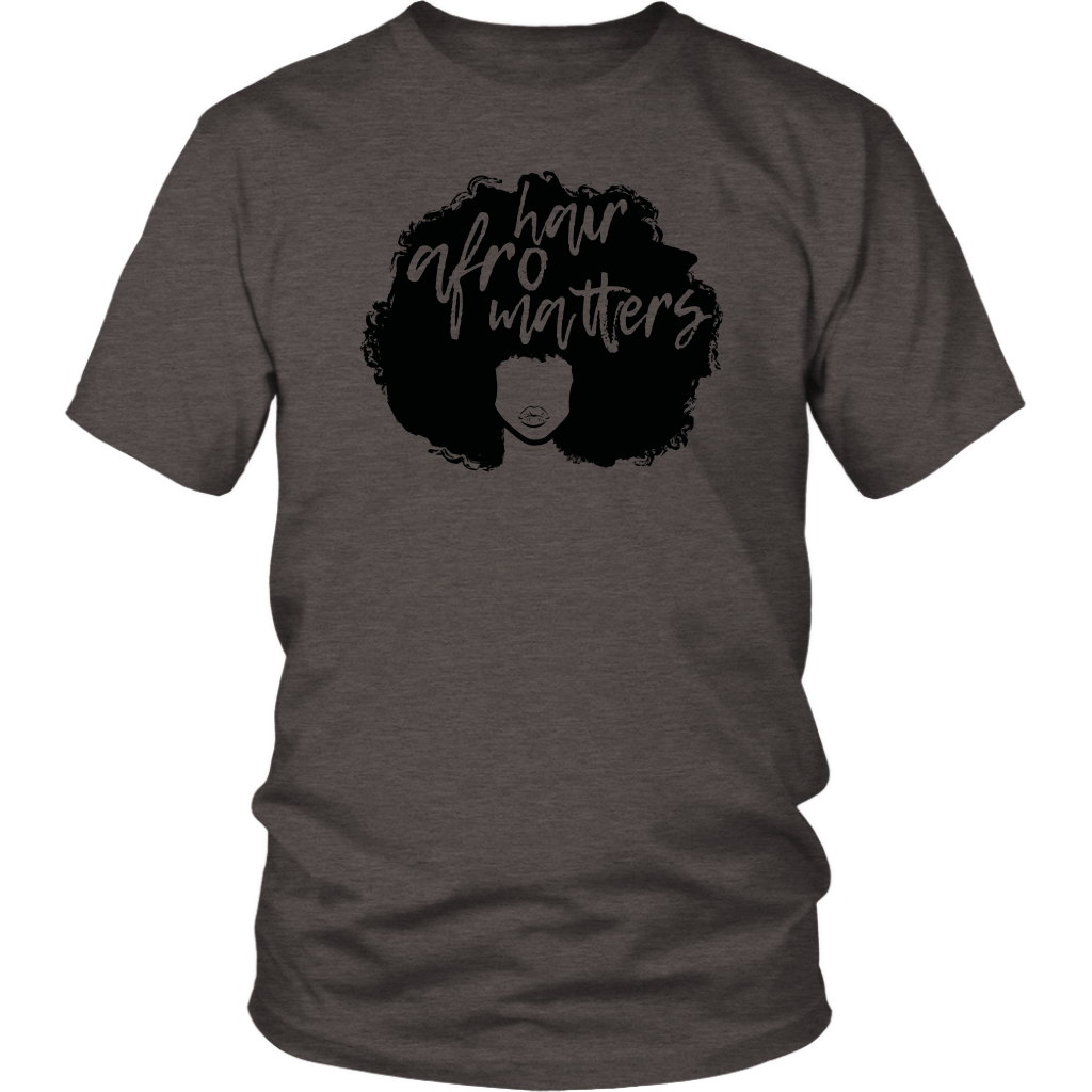 Youth & Adult Tee "Afro Hair Matters" (black ink)