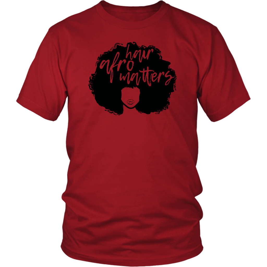 Youth & Adult Tee "Afro Hair Matters" (black ink)