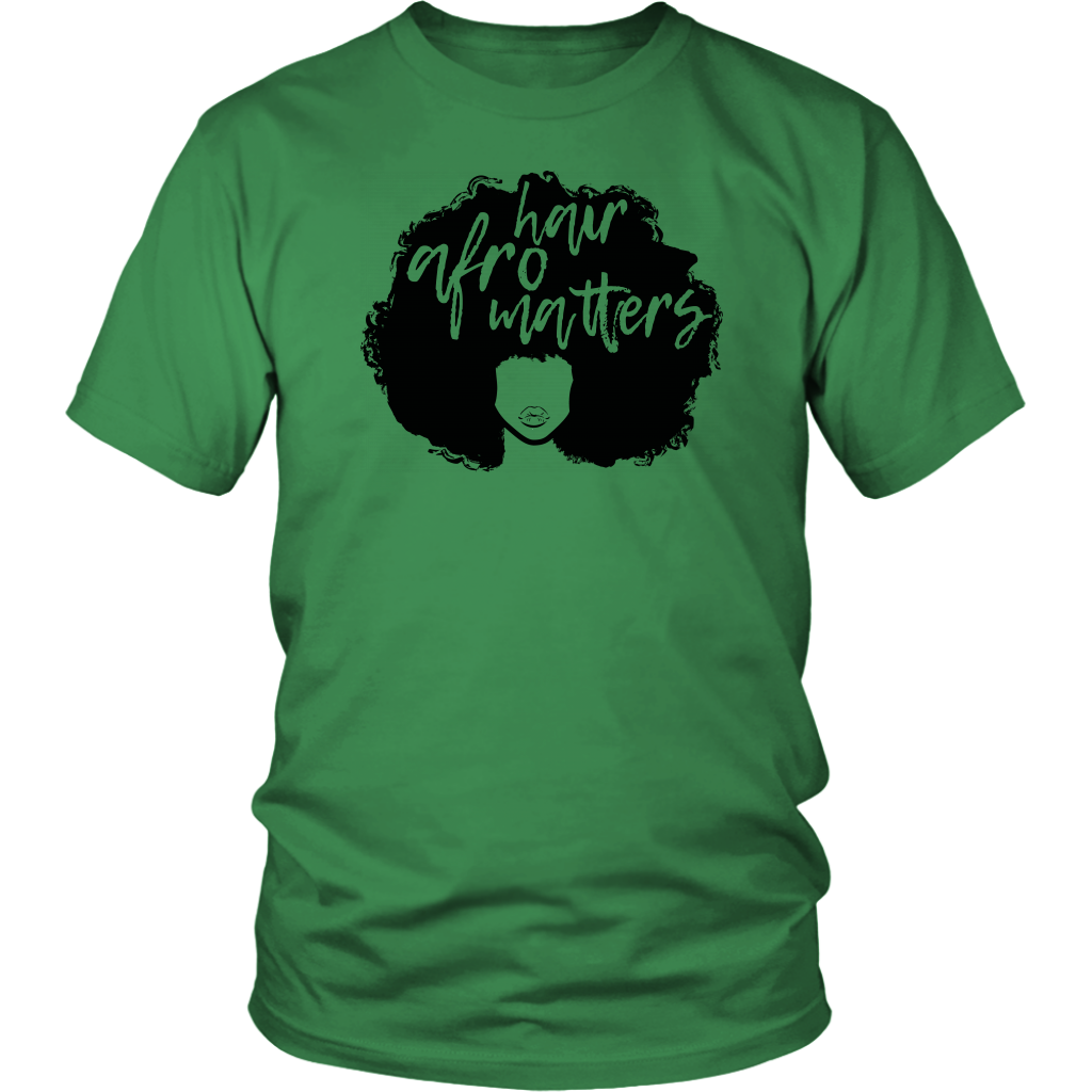 Youth & Adult Tee "Afro Hair Matters" (black ink)