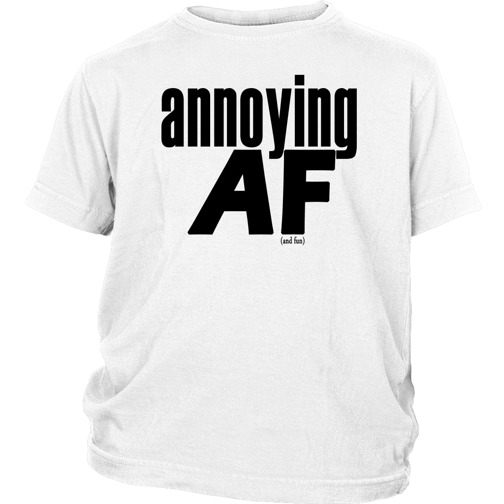 Youth & Adult Tee "Annoying" (black print)