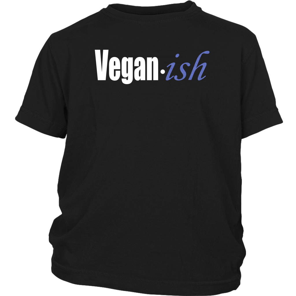 Youth & Adult Tee "Vegan-ish" (white ink)