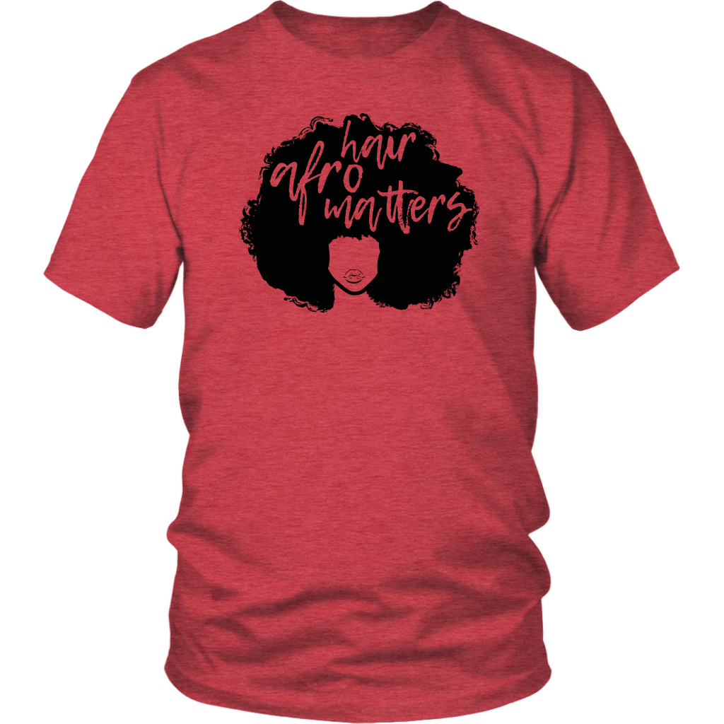 Youth & Adult Tee "Afro Hair Matters" (black ink)