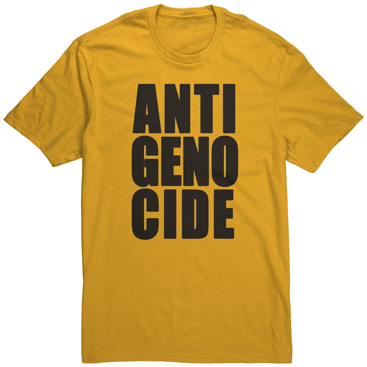 Adult Tee "Anti Genocide" (black print)