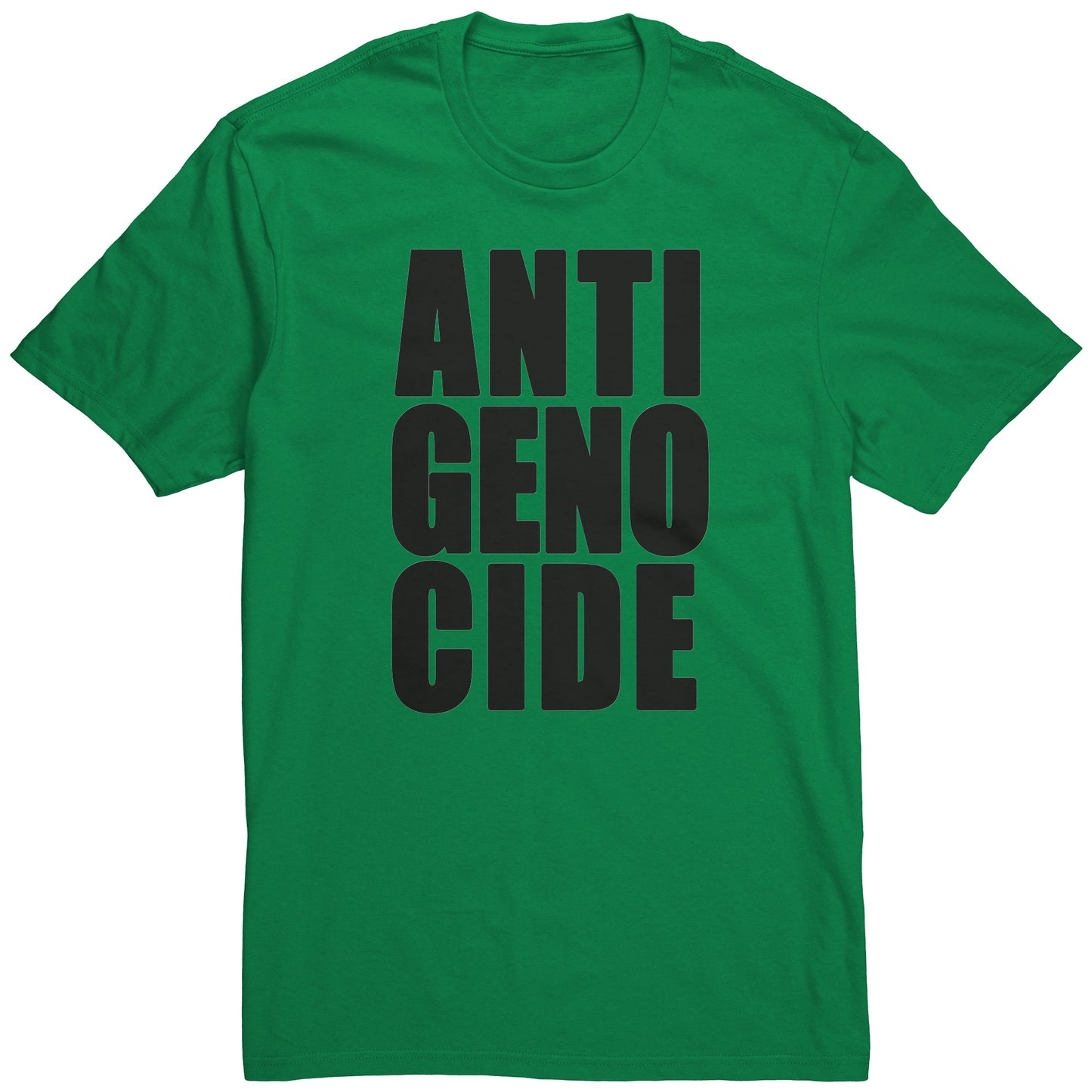 Adult Tee "Anti Genocide" (black print)