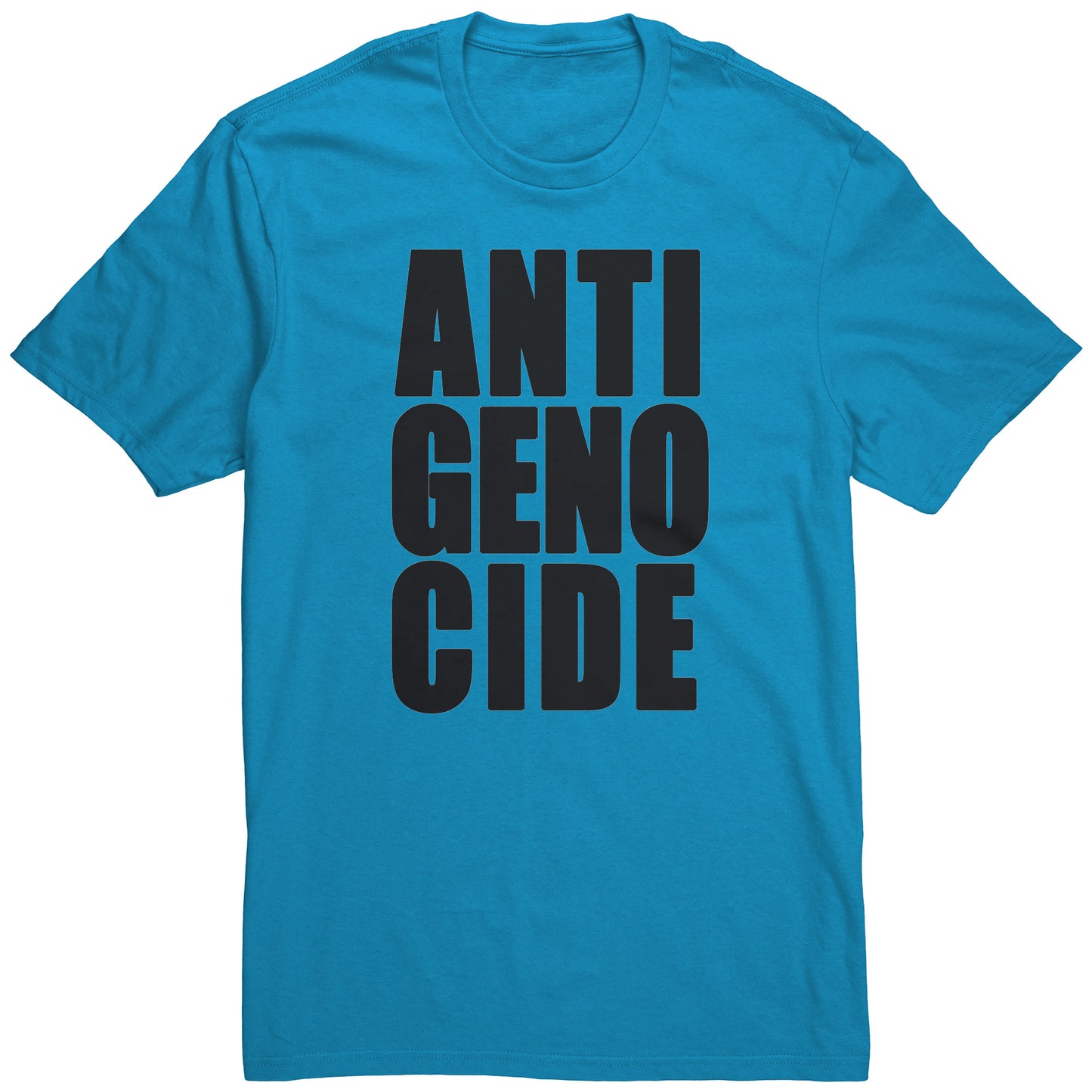 Adult Tee "Anti Genocide" (black print)