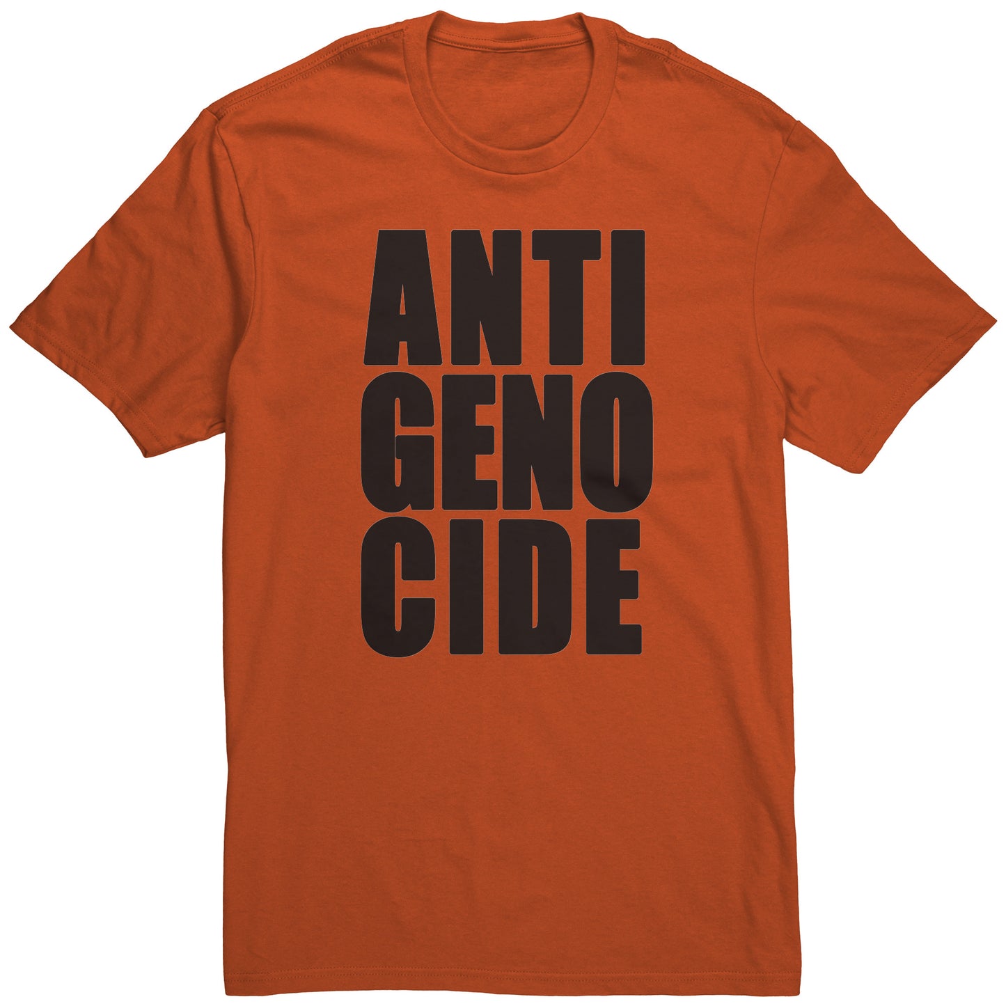 Adult Tee "Anti Genocide" (black print)