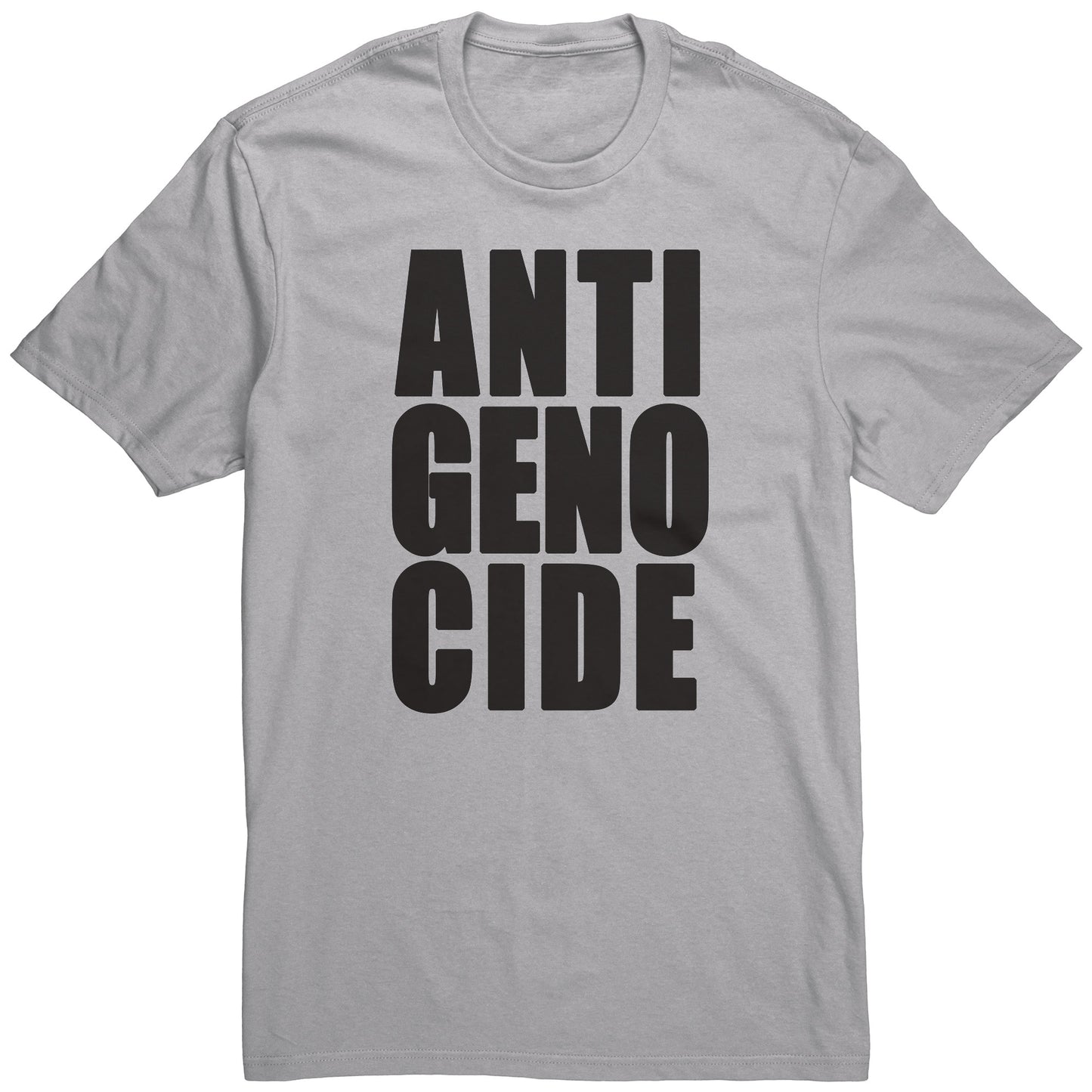 Adult Tee "Anti Genocide" (black print)