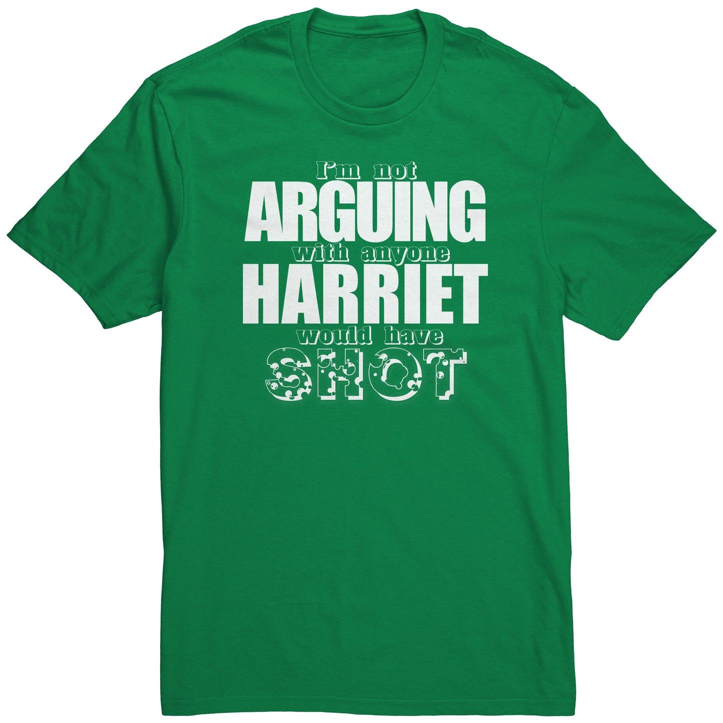 Adult Tee "Harriet" (white print)