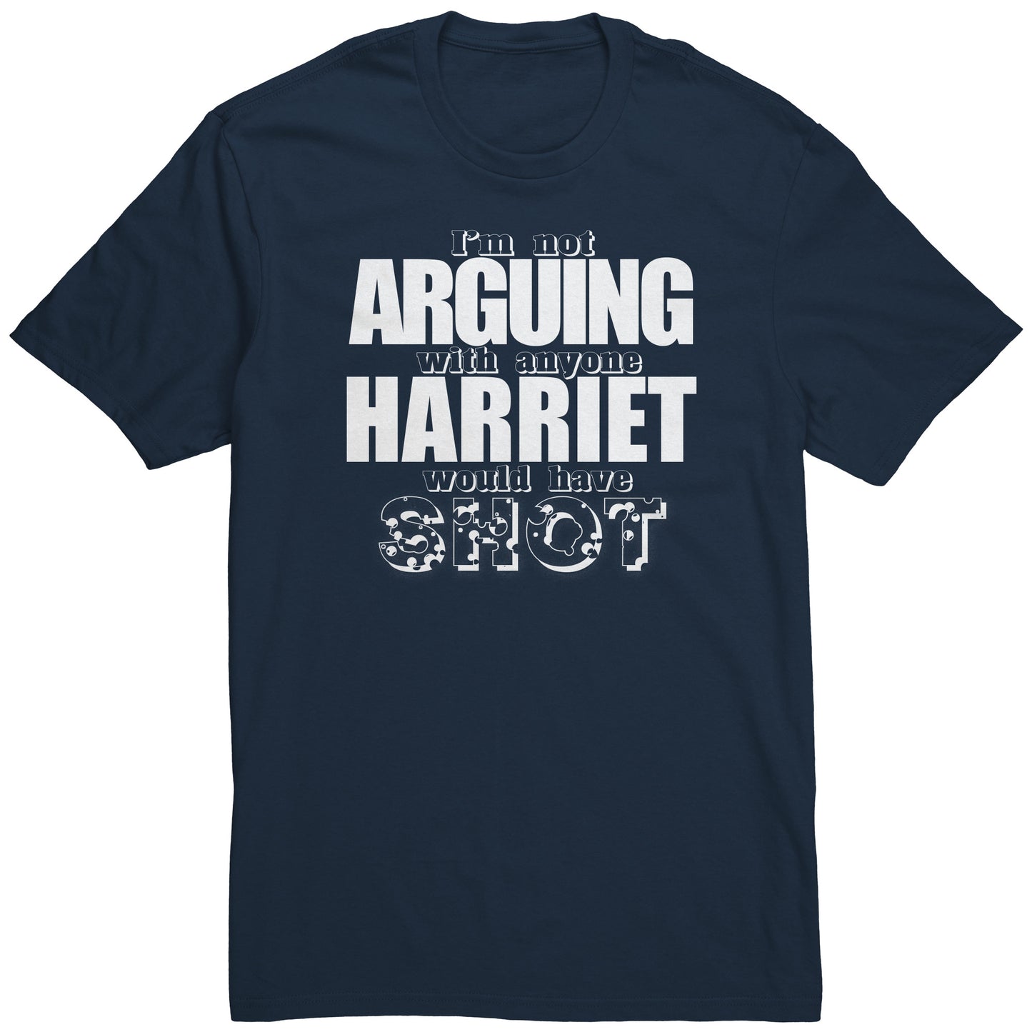 Adult Tee "Harriet" (white print)