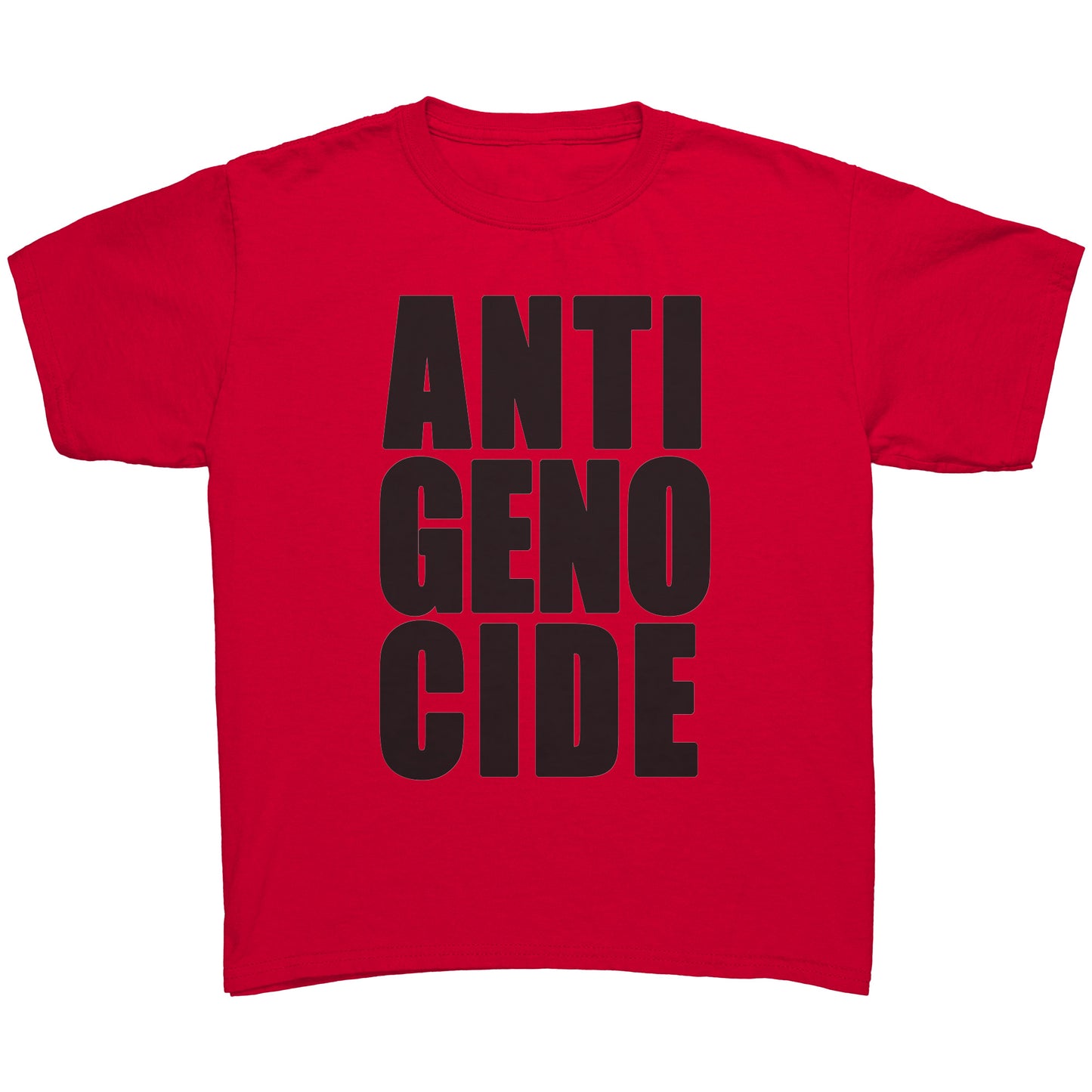 Youth Tee "Anti Genocide" (black print)