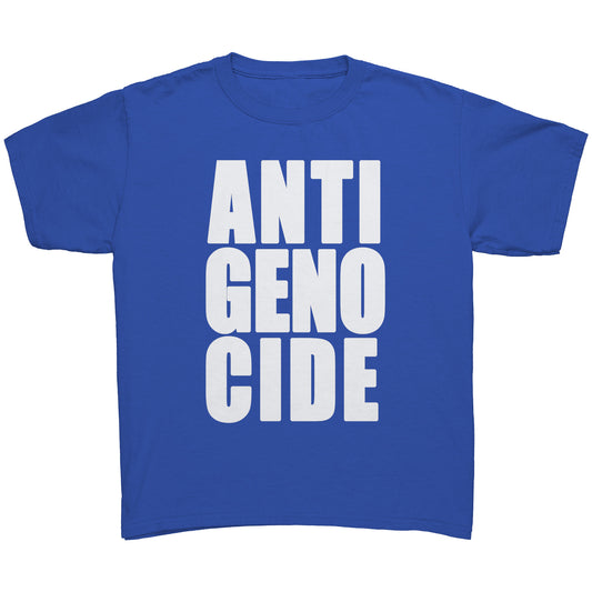 Youth Tee "Anti Genocide" (white print)