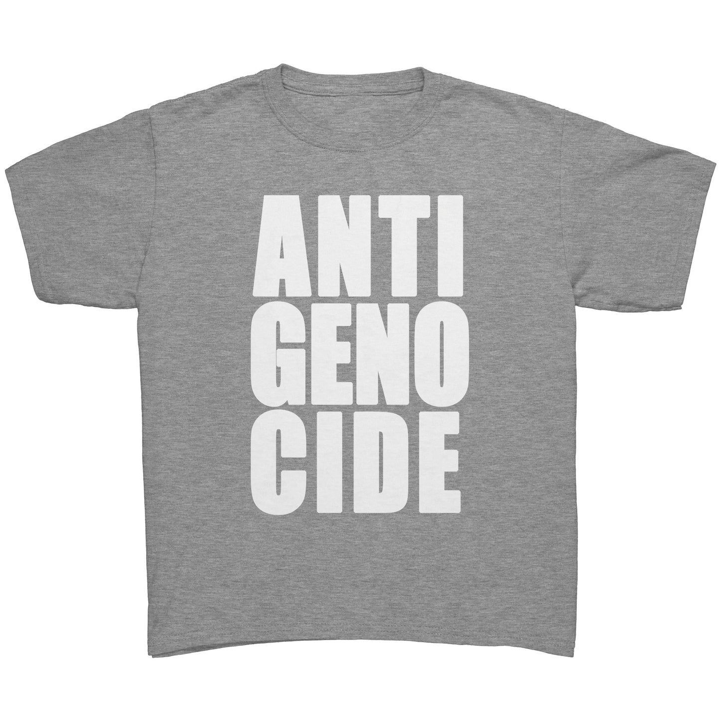 Youth Tee "Anti Genocide" (white print)