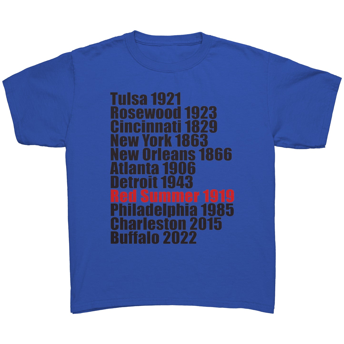 Youth Tee "Black Progress" (black print)