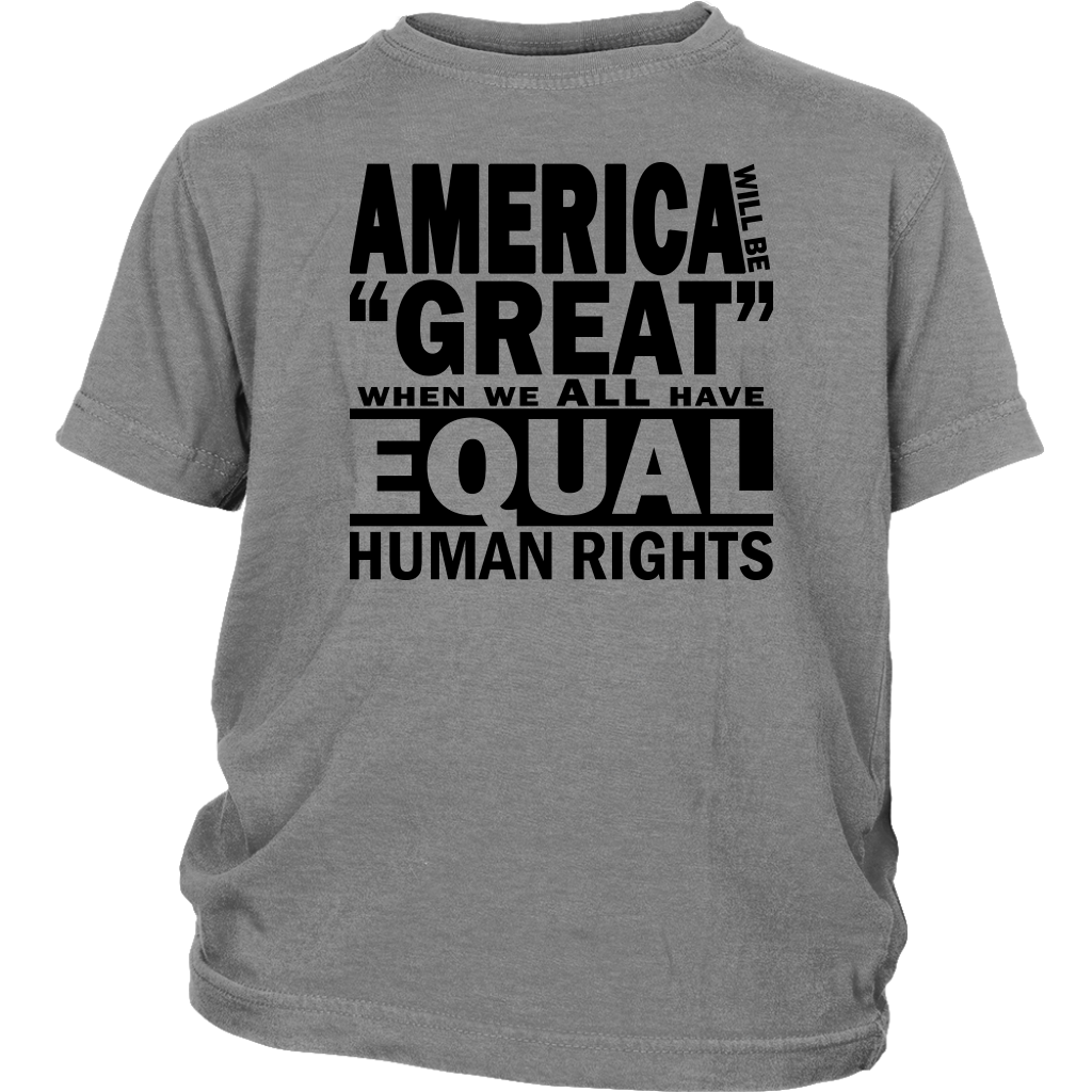 Youth & Adult Tee "How To Make America Great" (black ink)