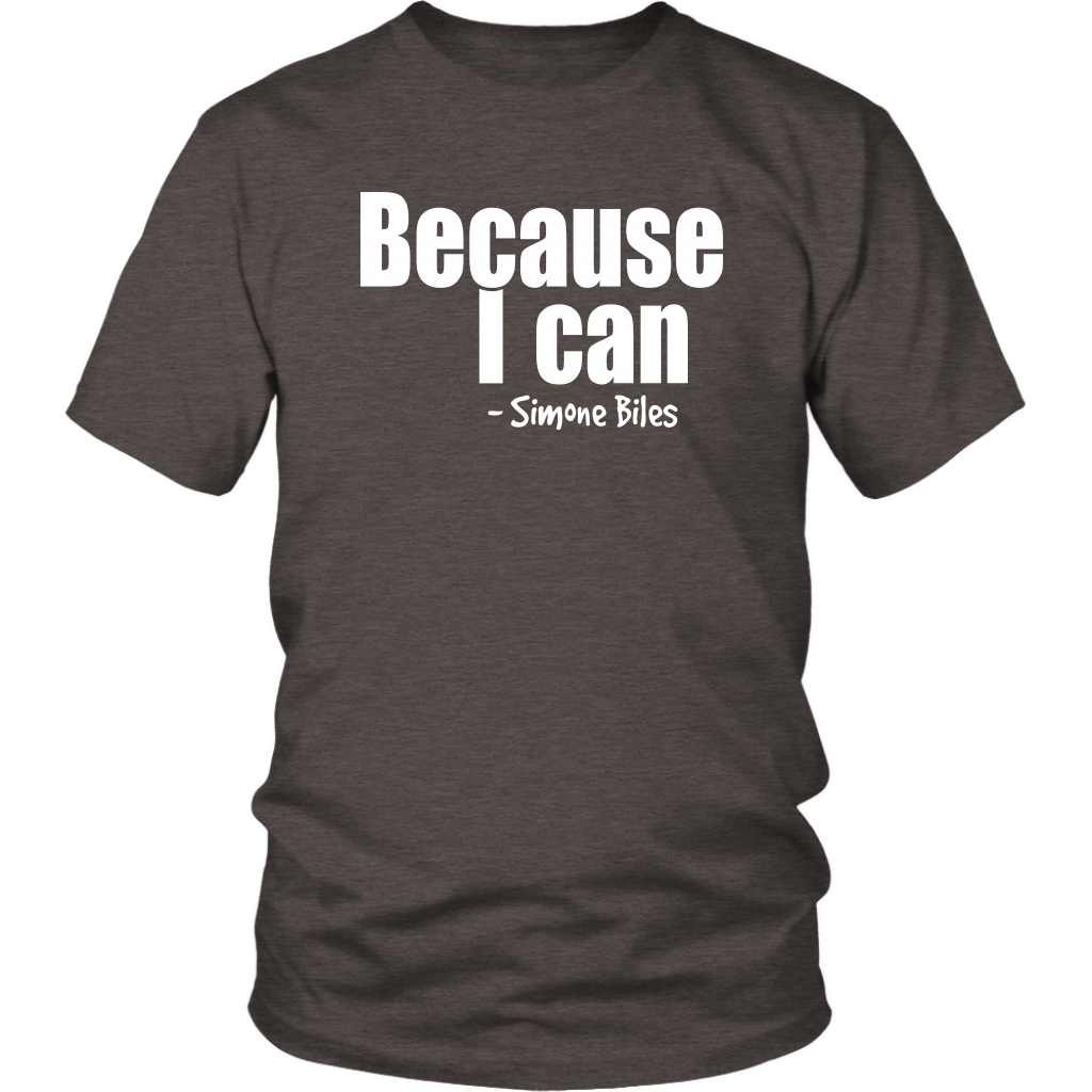 Youth & Adult Tee "Because I can" (white print)