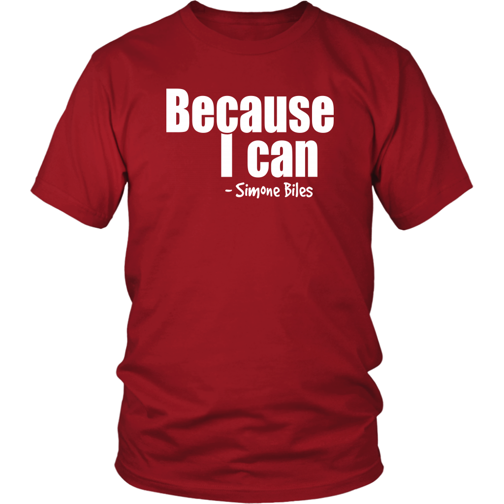 Youth & Adult Tee "Because I can" (white print)