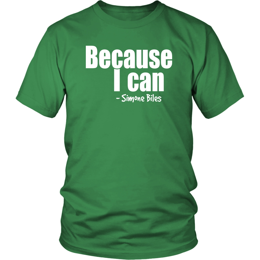 Youth & Adult Tee "Because I can" (white print)