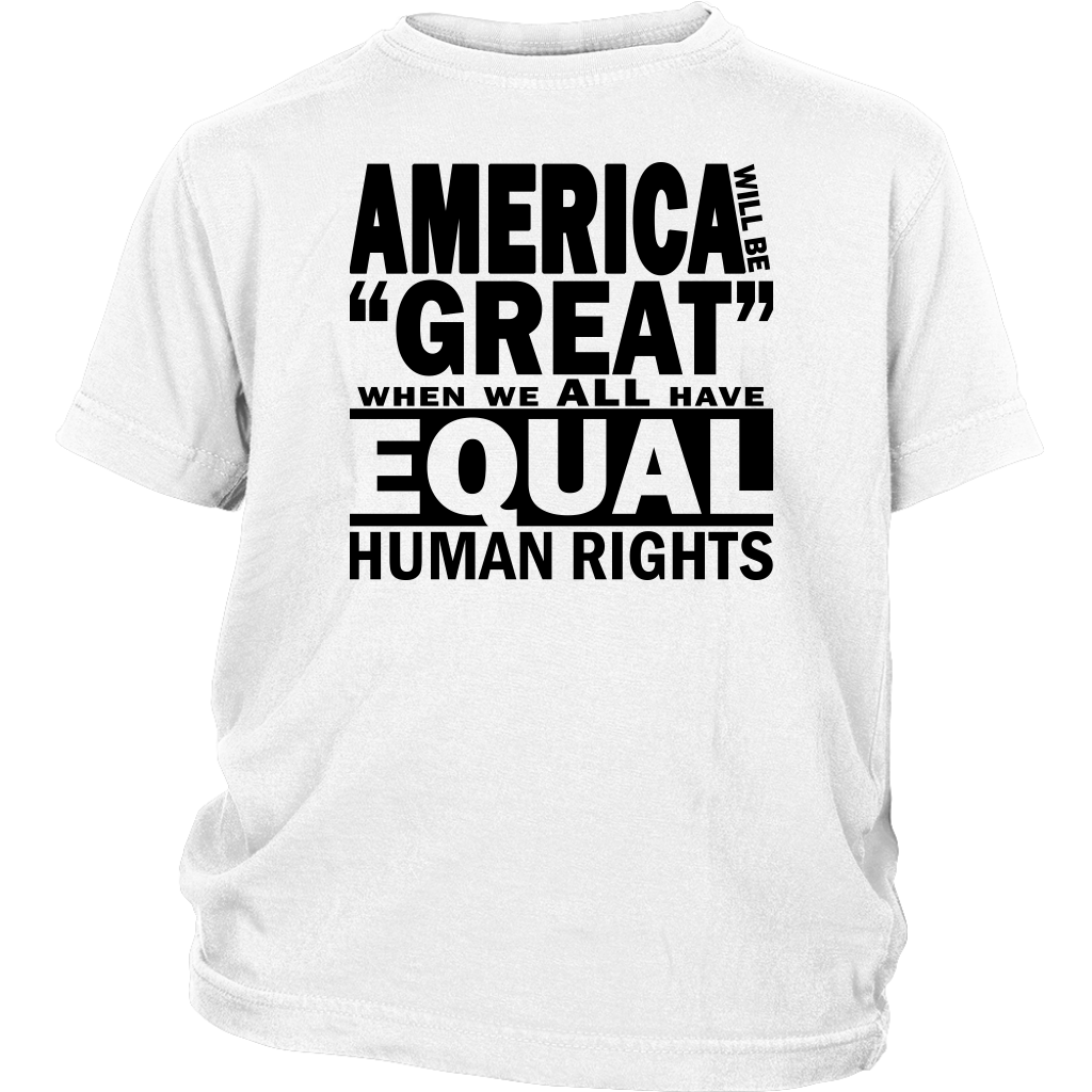 Youth & Adult Tee "How To Make America Great" (black ink)