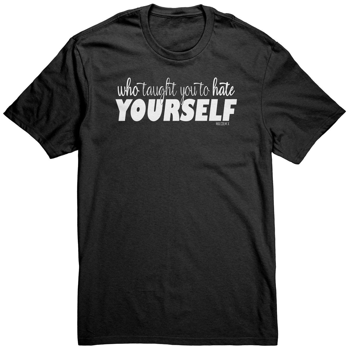 Youth & Adult Tee "Malcolm" (white print)