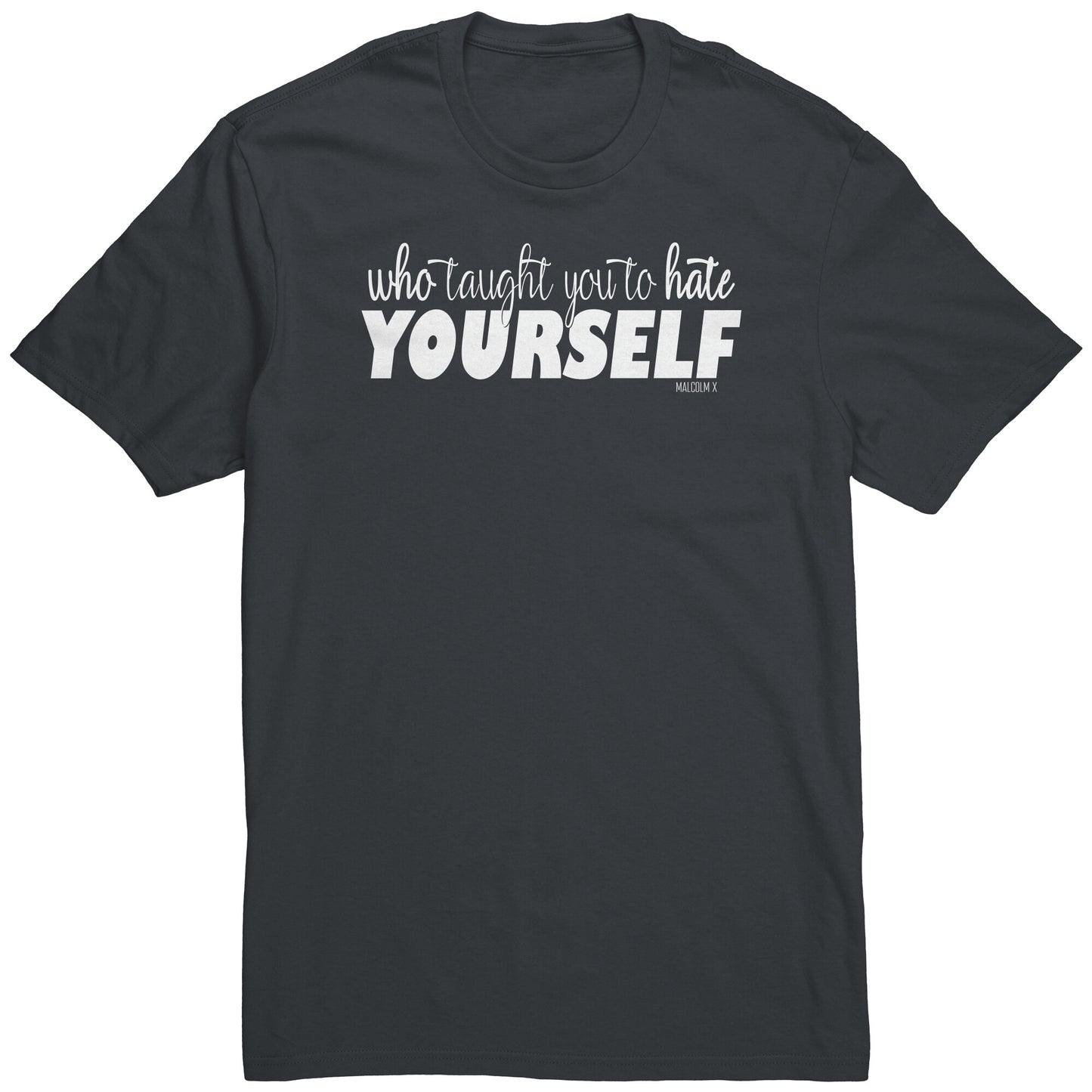 Youth & Adult Tee "Malcolm" (white print)