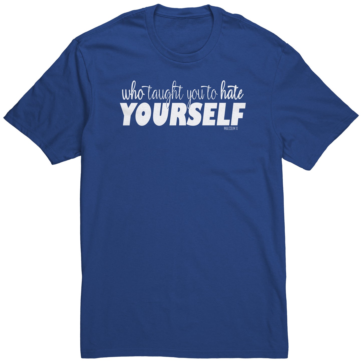 Youth & Adult Tee "Malcolm" (white print)