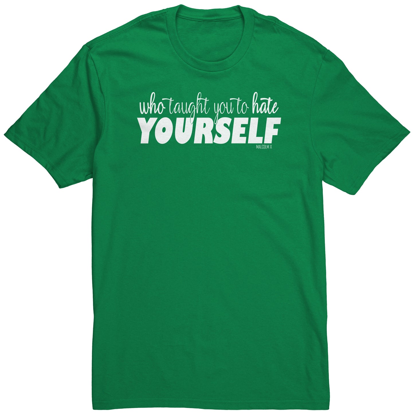 Youth & Adult Tee "Malcolm" (white print)