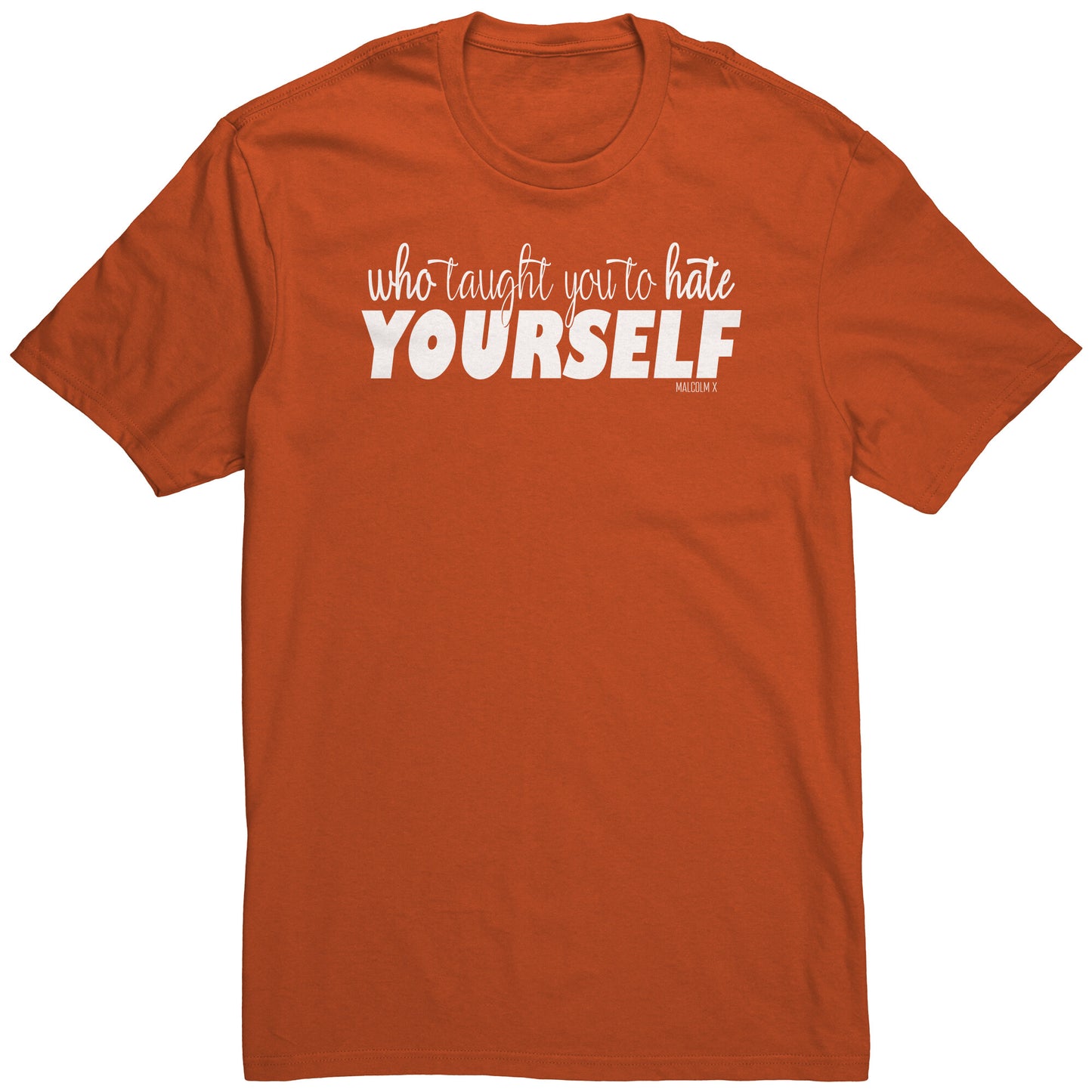 Youth & Adult Tee "Malcolm" (white print)