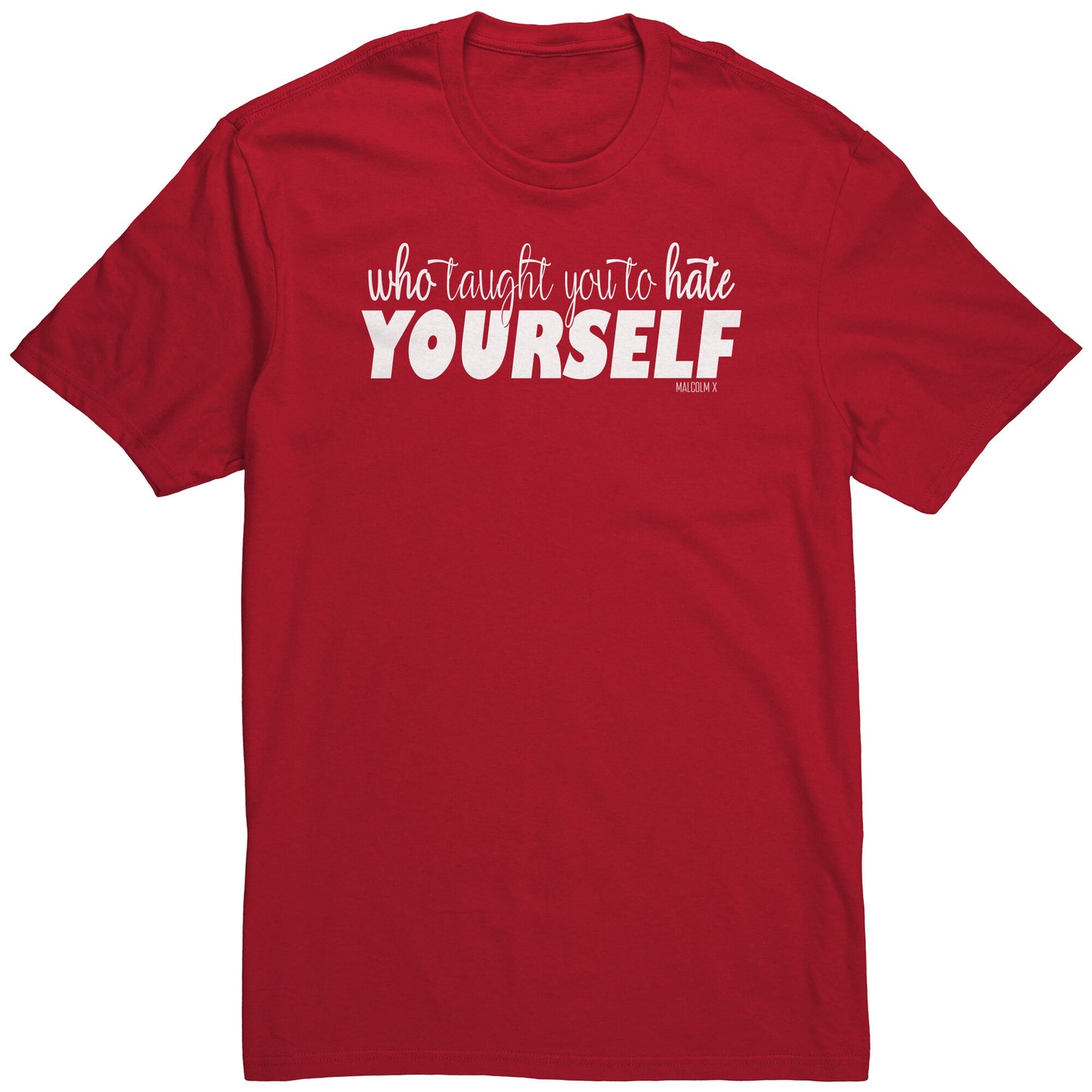 Youth & Adult Tee "Malcolm" (white print)