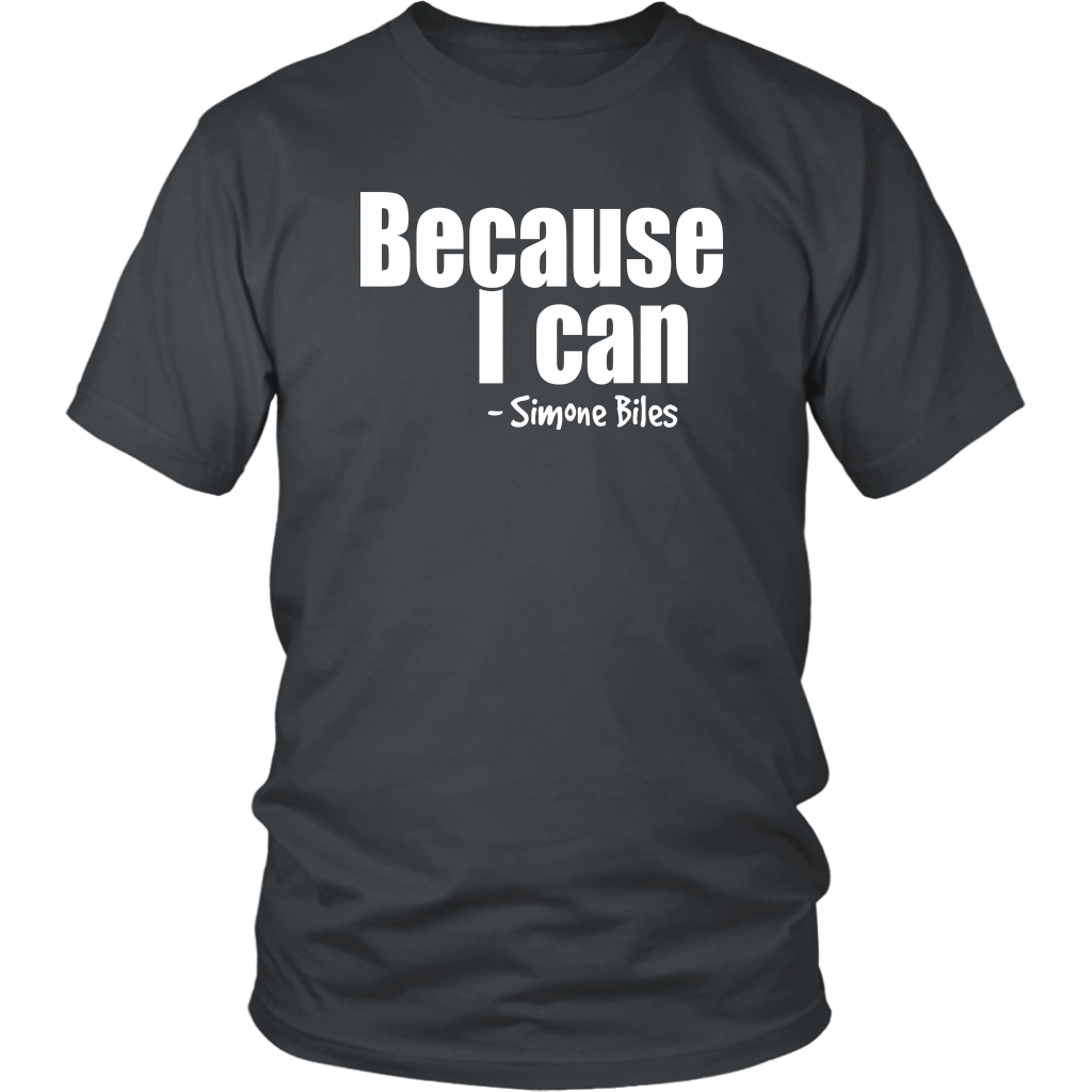 Youth & Adult Tee "Because I can" (white print)