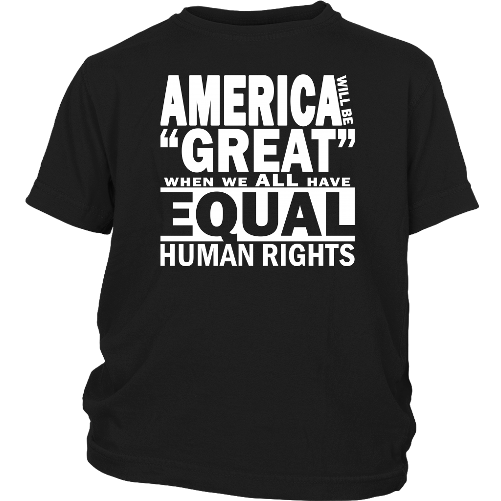 Youth & Adult Tee "How To Make America Great" (white ink)
