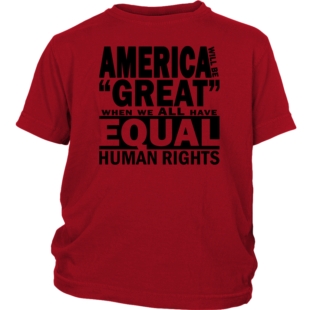 Youth & Adult Tee "How To Make America Great" (black ink)