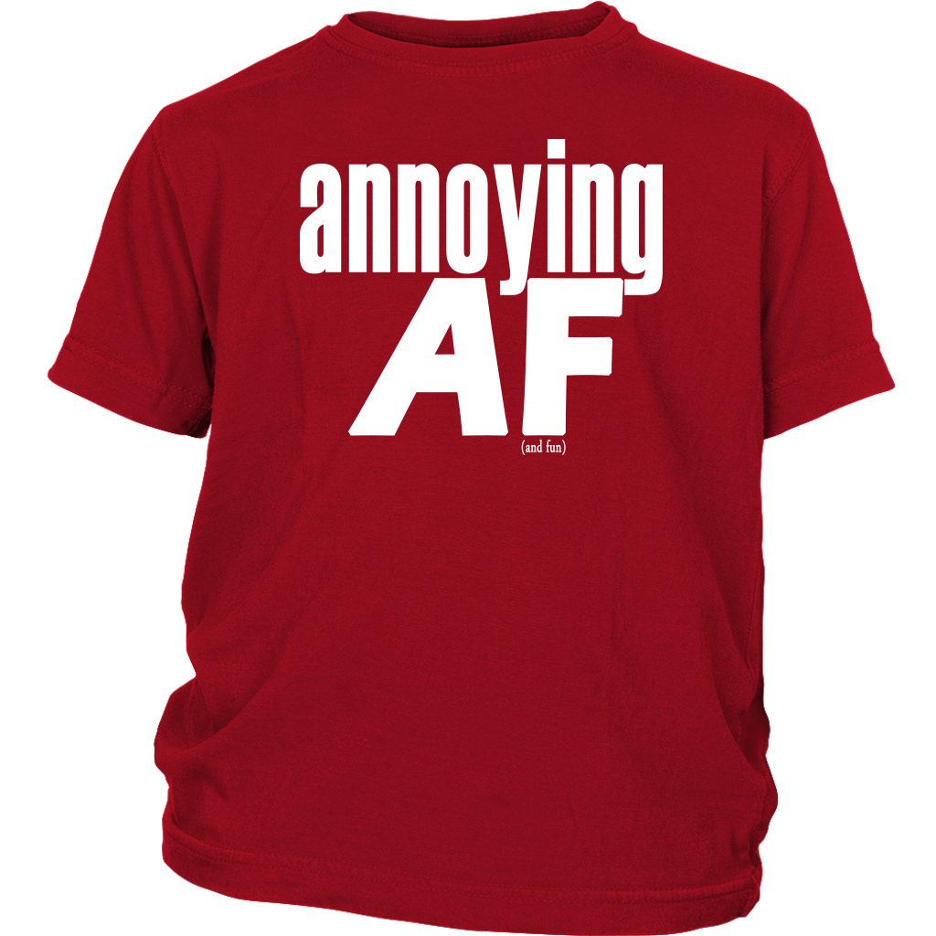 Youth & Adult Tee "Annoying" (white print)