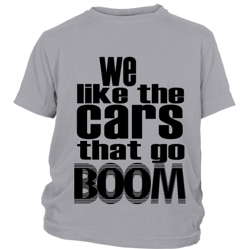Youth Tee "Boomin' Cars" (black print)
