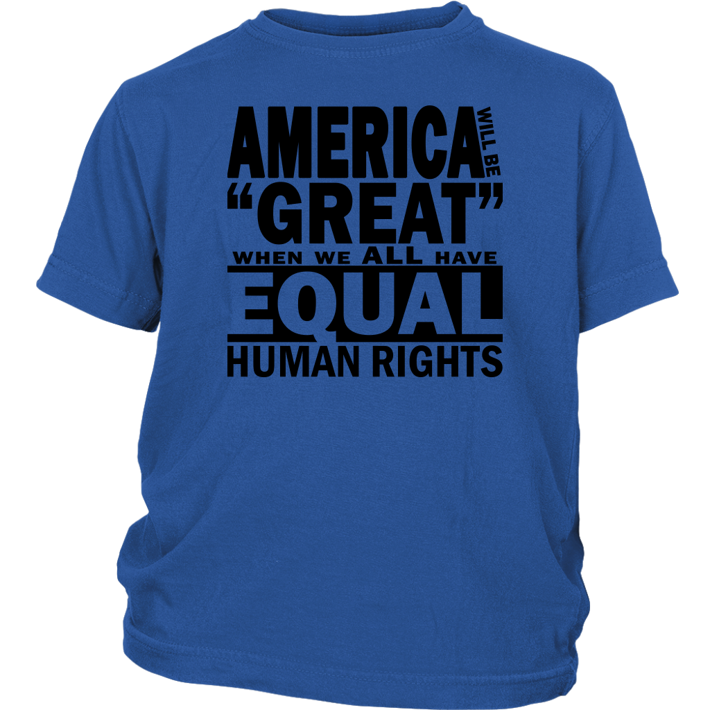 Youth & Adult Tee "How To Make America Great" (black ink)