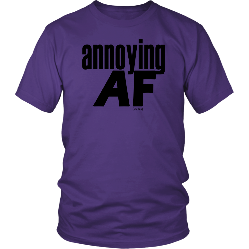 Youth & Adult Tee "Annoying" (black print)