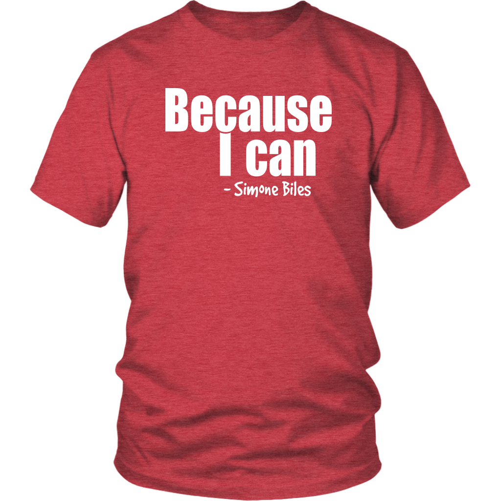 Youth & Adult Tee "Because I can" (white print)